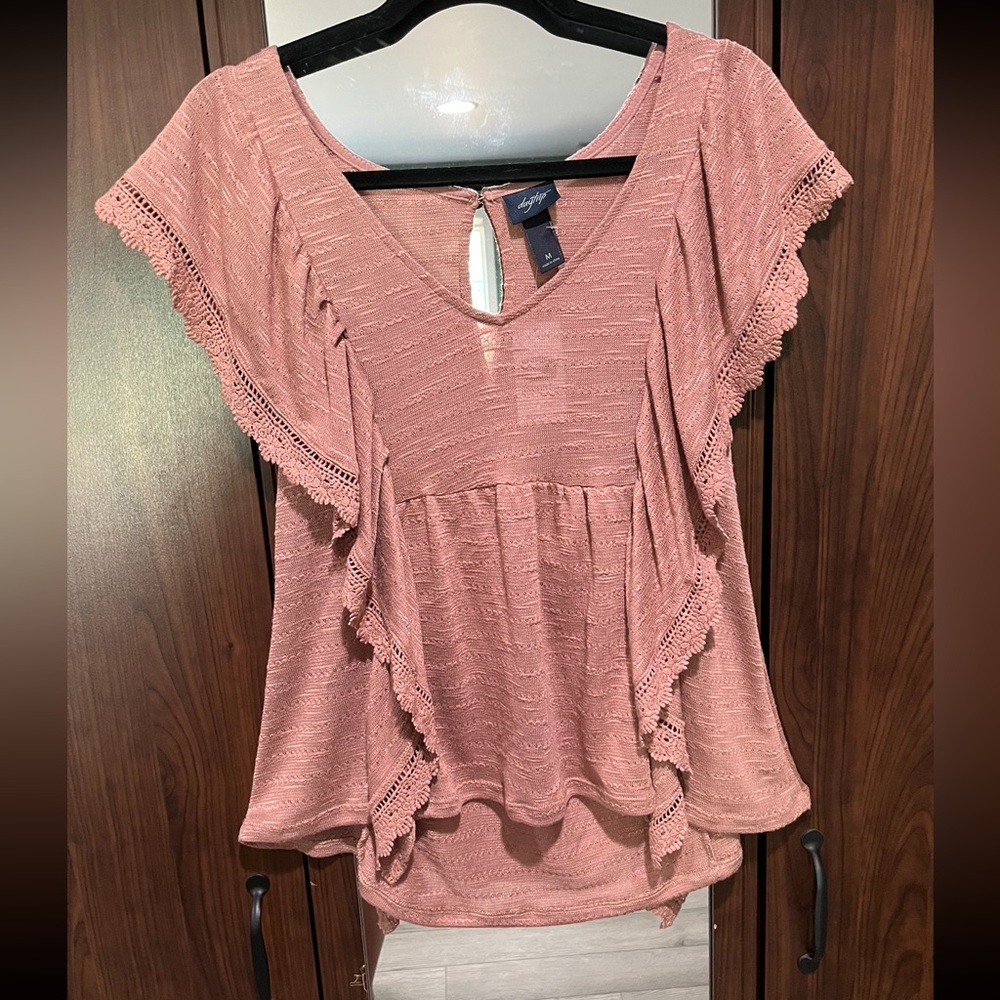 Brownish buckle top